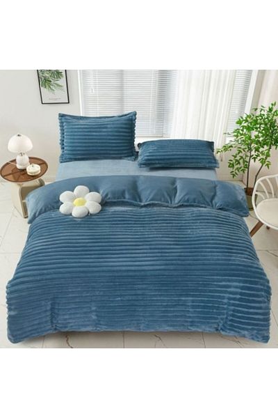 Pucioasa Cocolino Line bed linen, petrol blue