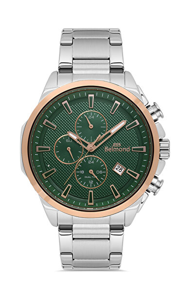 Belmond KNG1139.570 Yeşil & Rose Çelik Kordon Erkek Kol Saati