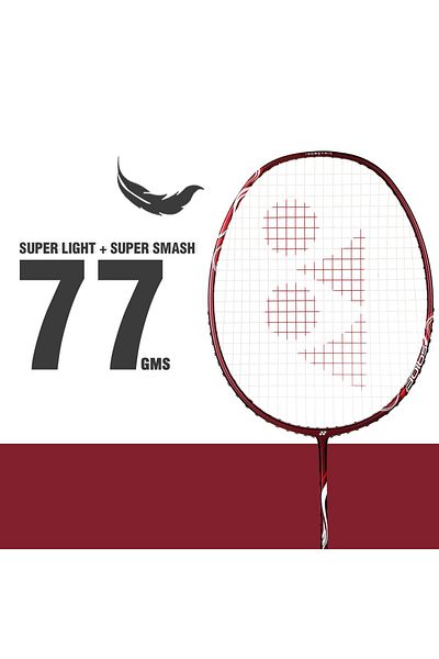 YONEX Astrox Lite 45i Strung Badminton Racket | 5U G4 | Kurenai | 30 lbs Tension | Graphite Frame