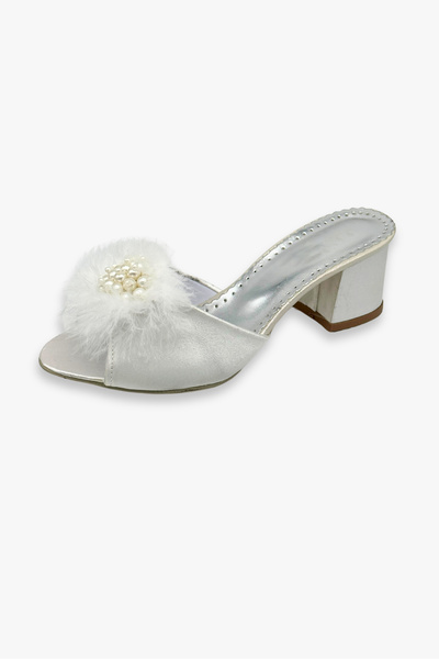 Lunoche Nightwear شباشب منزلية يومية أنيقة للنساء من الريش والأحجار، شباشب مهر، شباشب زفاف مزخرفة لضيوف الميلاد