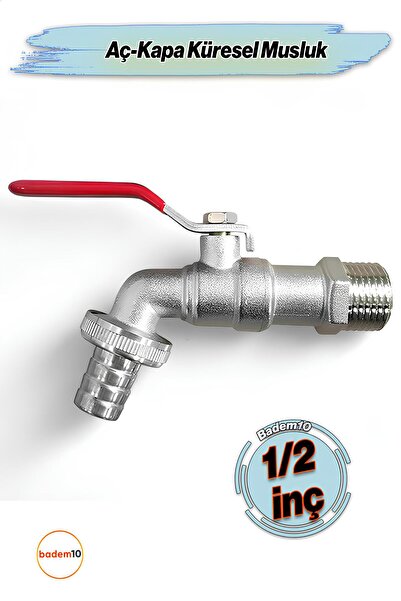 On Off 1/2 Spherical Faucet Fountain Sink Bathroom Kitchen Faucet Garden Fountain Single Outlet Faucet