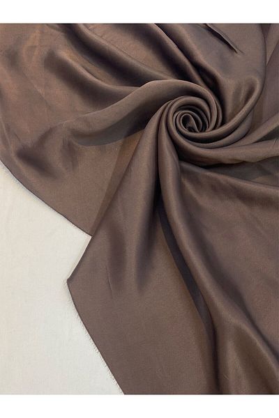 Yiğit Kumaş Brown Viscose Satin Fabric