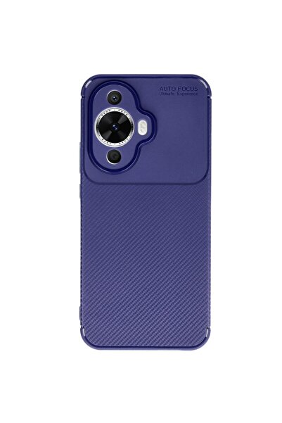 Gpack Huawei Nova 11 Kılıf Negro Karbon Kamera Korumalı Silikon Lacivert