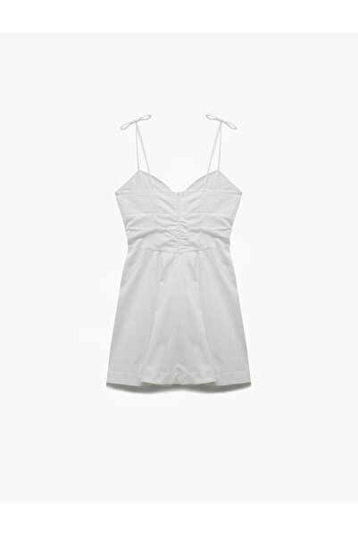 Koton A-Linien-Minikleid mit Schnürung und Seilriemen