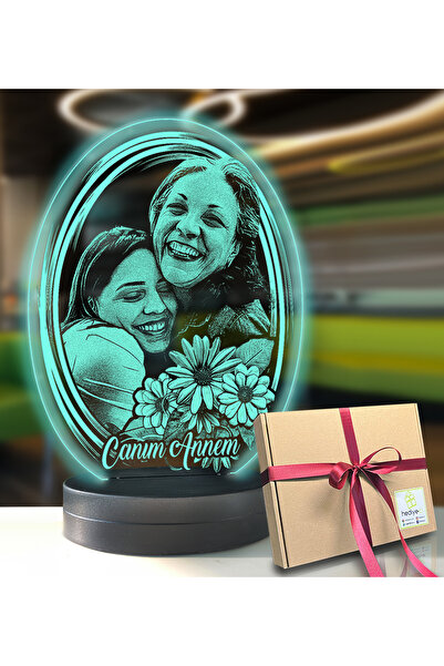 Genel Markalar Annelere Özel Resimli Oval Led Lamba