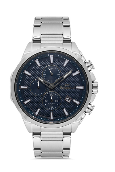 Belmond Kng1139.390 Navy Blue & Silver Steel Cord Men's Wristwatch
