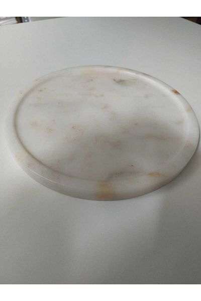 Mudo Concept Tava de baie din marmura Bej Alb - 27x27x2 cm