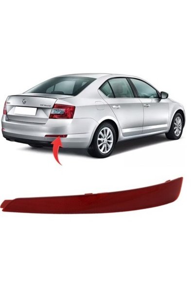 5E5945106 SKODA REFLEKTÖR ARKA TAMPON SAG OCTAVİA 2013-2017