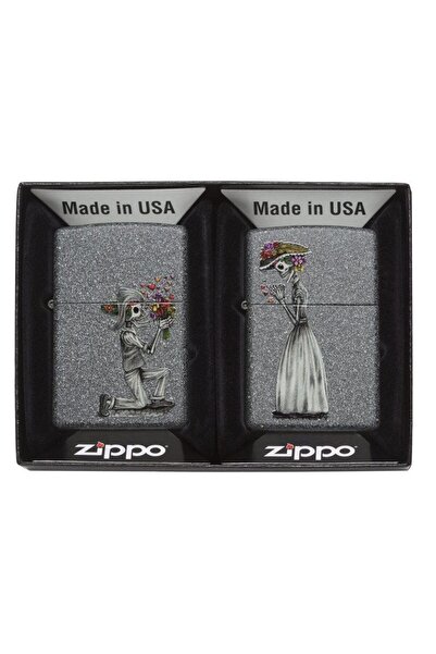 Zippo Çakmak Classics iskelet 2Li Set Sevgiliye özel 28987-000004