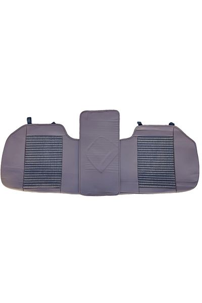 Umbrella Set huse scaune auto universale, piele ecologica bej cu material textil maro, fata-spate