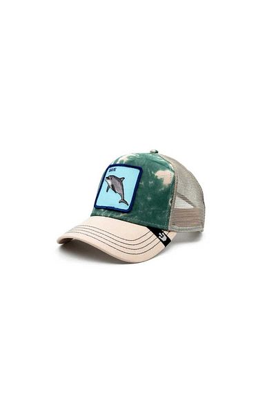 Goorin Bros Unisex Green Dolphin Patterned Hat Standard
