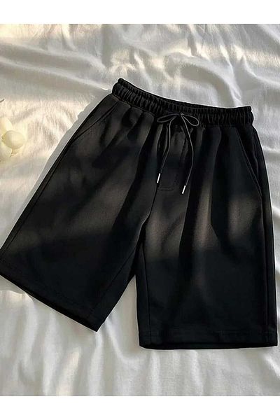 FUNSTYLE Pantaloni scurți casual pentru bărbați, cu croiala confortabilă, din 2 piese