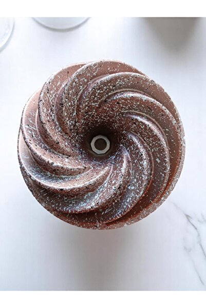 Alkar قالب كيك دائري وردة 26 سم لون ذهبي وردي