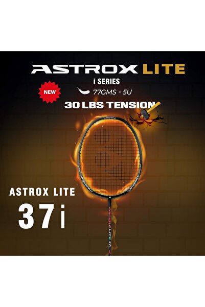 YONEX مضرب تنس الريشة Astrox Lite 37i جرافيت | 5U G4 | قوة شد 30 رطلاً | للاعبين المتوسطين