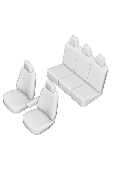 Umbrella SET HUSE SCAUN UMBRELLA PENTRU VW SHARAN 5 LOCURI 2000-2005 (SCAUNE INDIVIDUALE SPATE)