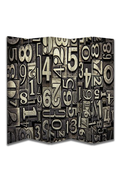 dbsanat Matematik Temalı Özel Tasarım Paravan Room Divider 180 x 200 cm