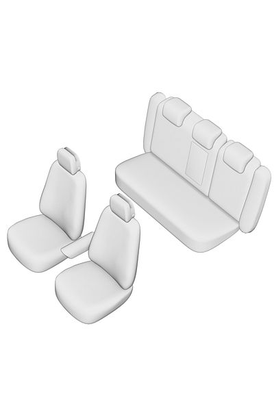 Umbrella SET HUSE SCAUN UMBRELLA PENTRU AUDI A-4 (B8) 2009-2016 (BANCHETA FRACTIONATA) CU TETIERE FATA PARTIA