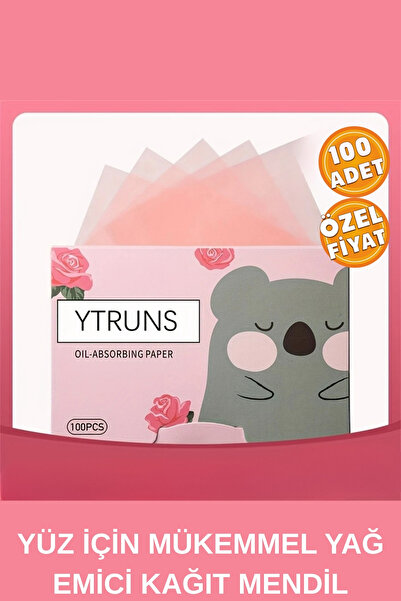 CANVELA Gül Yağlı Ciltler Için Yüz Mendili Yağ Kontrol Kağıdı Yağ Emici Kağıt Unisex Oil Control Paper