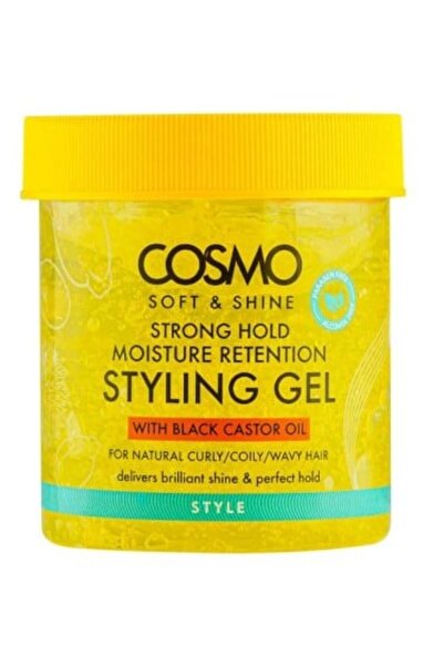 Cosmo جل تصفيف الشعر بزيت الخروع للشعر المجعد من كوزمو، 450 جرام