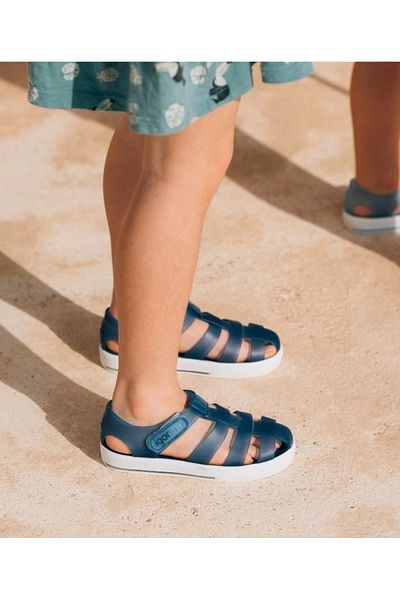 IGOR S10171 Star Kids Blue Sports Slippers S10171-Ss19-003