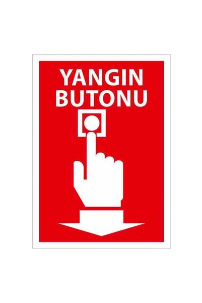 ünalgrup Yangın İhbar Butonu Manuel Alarm Acil Uyarı Cihazı Uyarı Levhası Kol...