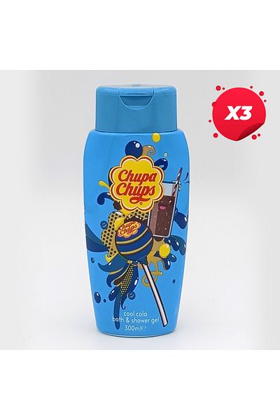 Chupa Chups X3-CHUPA CHUPS SHOWER GEL 300ML COOL COLA