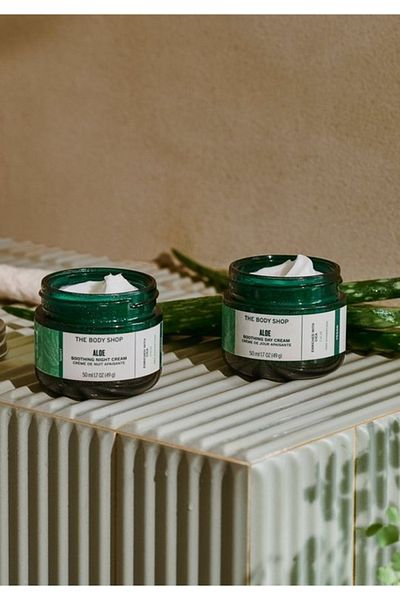 THE BODY SHOP SOOTHING NIGHT CREAM FOR SKIN ALOE 50 ML