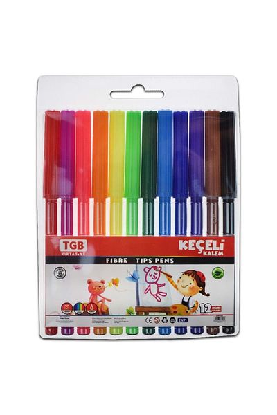 TGB Set of 12 Felt Tip Pens