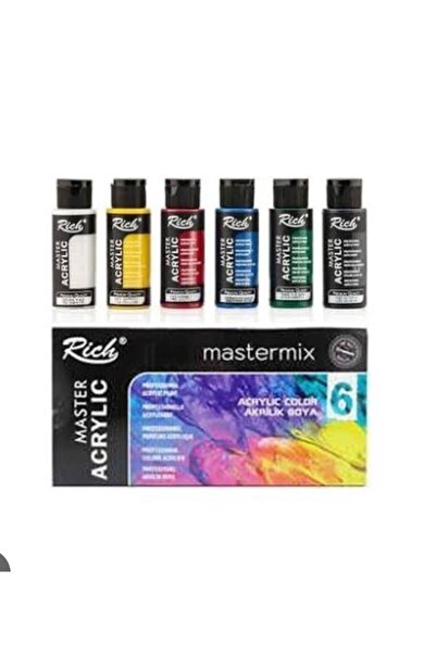 tuvval RİCH MASTERMİX AKRİLİK 60 CC 6 LI SET
