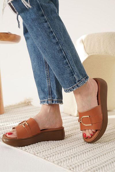 EMOYRA Maria Tan Genuine Leather Slippers