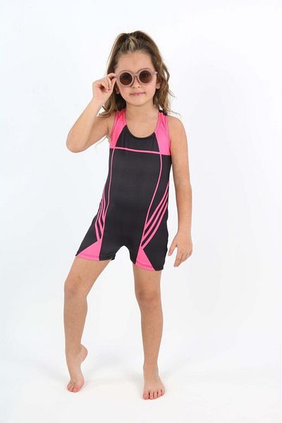 MODANINO Girl's Swim Shorts One Piece Jumpsuit Swimsuit Set 5-16 Years 12231