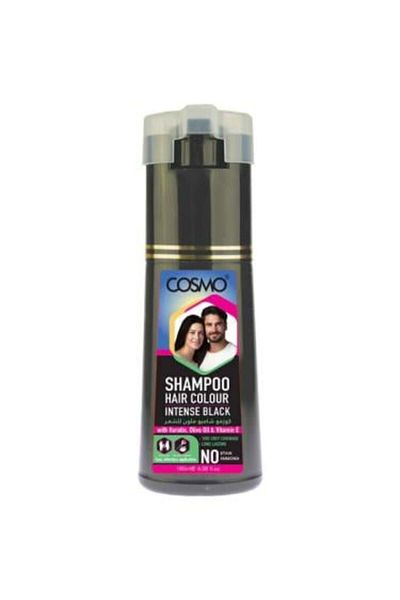 Cosmo Intensive Black Hair Coloring Shampoo - 180ml
