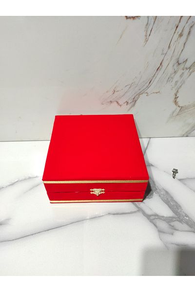 DM PORSELEN Velvet Box for One Person Cup Team Red