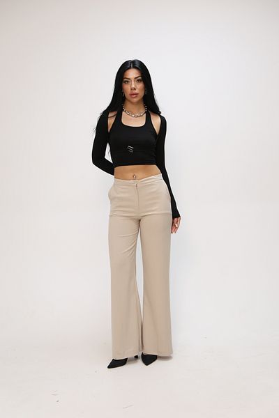 Nesil Kasin Wide Leg Palazzo Trousers