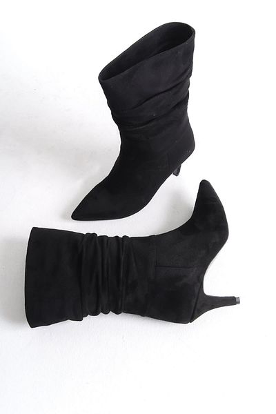 EMOYRA Sharon Women's Winter Black Suede Boots