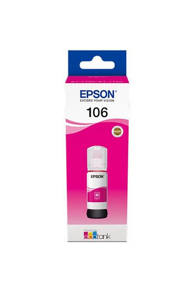 EPSON Ink cartridge 106 ECOTANK, magenta, capacity 70ml, for L7160, L7180.