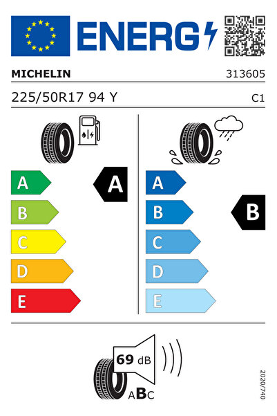 Michelin 225/50 R17 94Y MO Primacy 4 Yaz Lastiği (2025 Üretim)