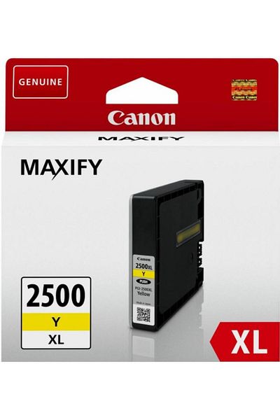 Canon Cartus cerneala PGI2500XLY, yellow, Dual Resistant High Density, capacitate 19.3ml / 1520