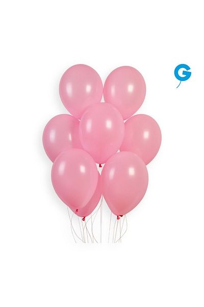 Gemar 10" 100Liter Pink Balloon Single Color Gemar