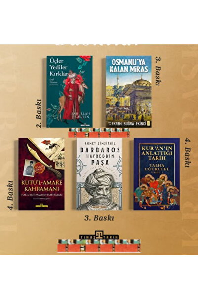 Timaş Yayınları Kuranın Anlattığı Tarih, Üçler Yediler Kırklar,Osmanlıya Kala...