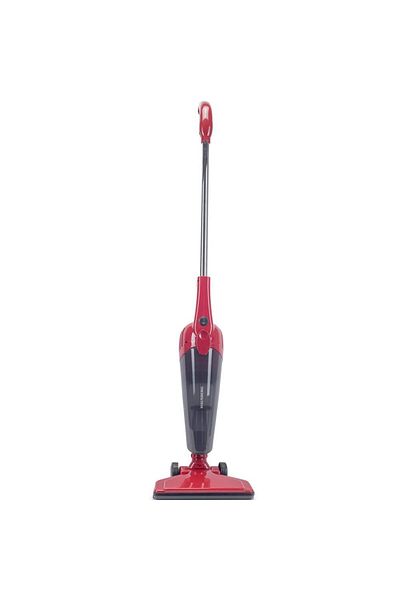 Hausberg Aspirator vertical 2 in 1 HB-2025RS, fara sac, aspirare uscata, Hepa, 0.5 L, 600-800W, Rosu-Alb