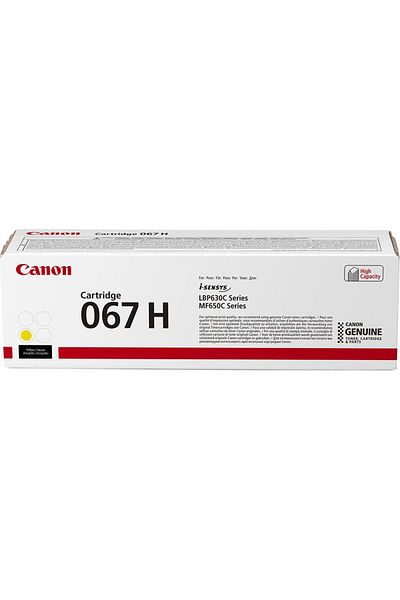 Canon Toner CRG067HY, Yellow, capacity 2350 pages, for LBP-631 / LBP-631-cw / LBP-633 / L