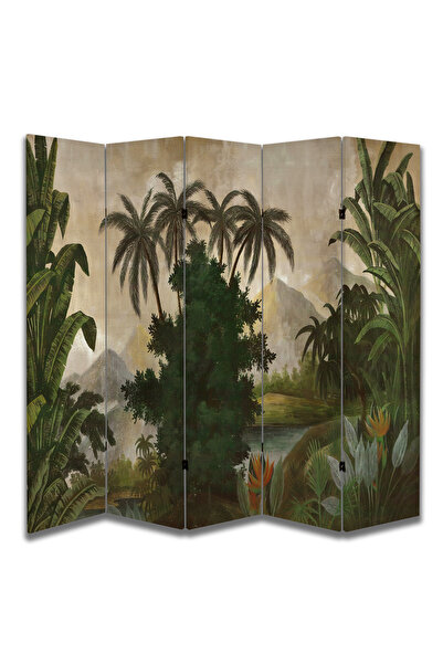 dbsanat Doğa Temalı Özel Tasarım Paravan Room Divider 180 x 200 cm