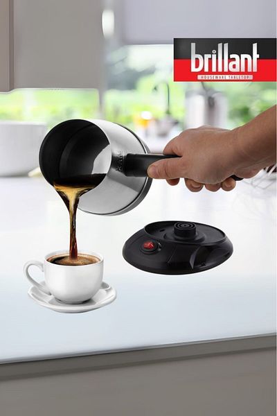 Brillant Inox Electric Coffee Pot Turkish Coffee Machine – 6 Cup Capacity