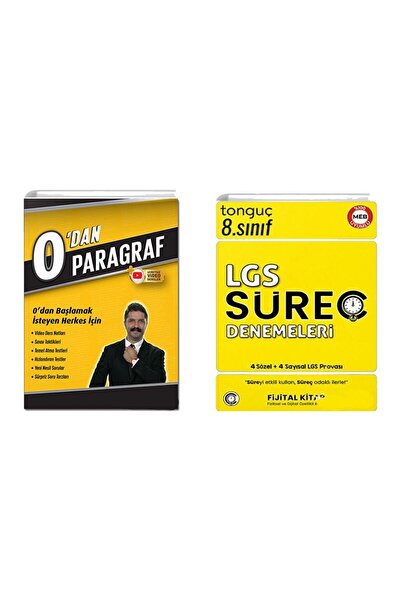 Tonguç Yayınları Rüştü Hoca 0'dan Paragraf+ 8. Sınıf Lgs Süreç Denemeleri