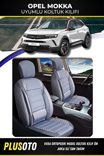 PlusOto مجموعة أغطية مقاعد السيارة المدخنة المتوافقة مع سلسلة Vera من Opel Mo...