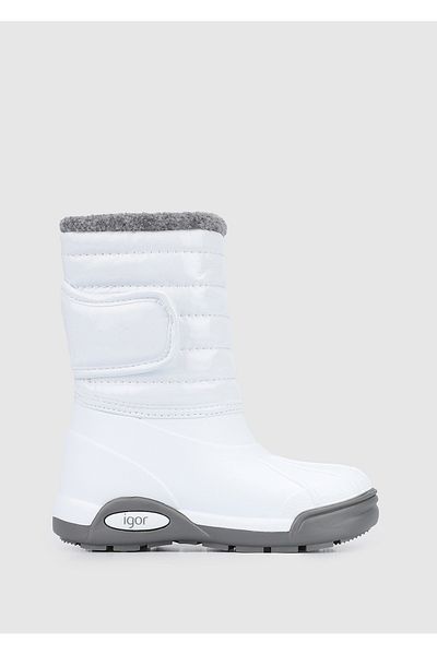 IGOR Topo Ski Charol Blanco Παιδικές Γούνινες Λευκές Μπότες Anorak