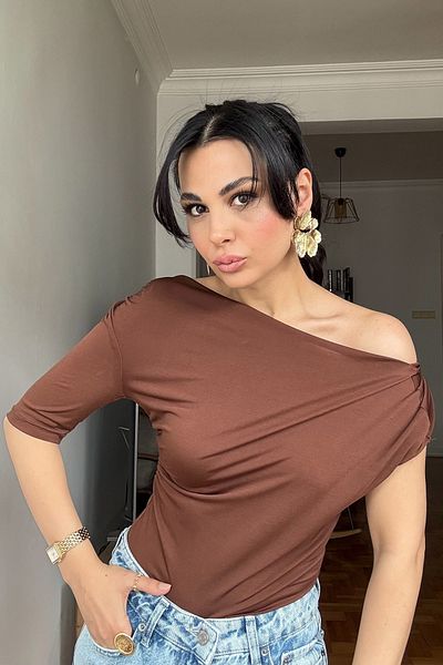Seda Yalçın Atelier Brown Zr Design Blouse
