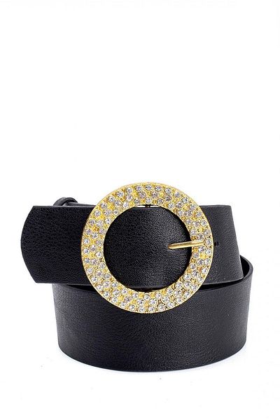 Paçuli Moda Patchouli Women's Round Stone Belt 20065