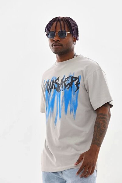 CVS Unisex Printed Oversize T-Shirt - Gray